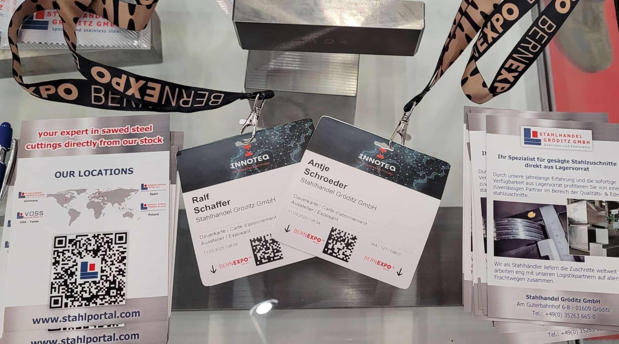  ¡Stahlhandel Gröditz en la feria INNOTEQ en Berna! 